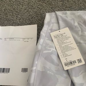 NWT sold out white Camo lululemon leggings
